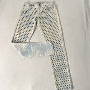 TopShop Jamie Moto Studded Jeans Sz 26